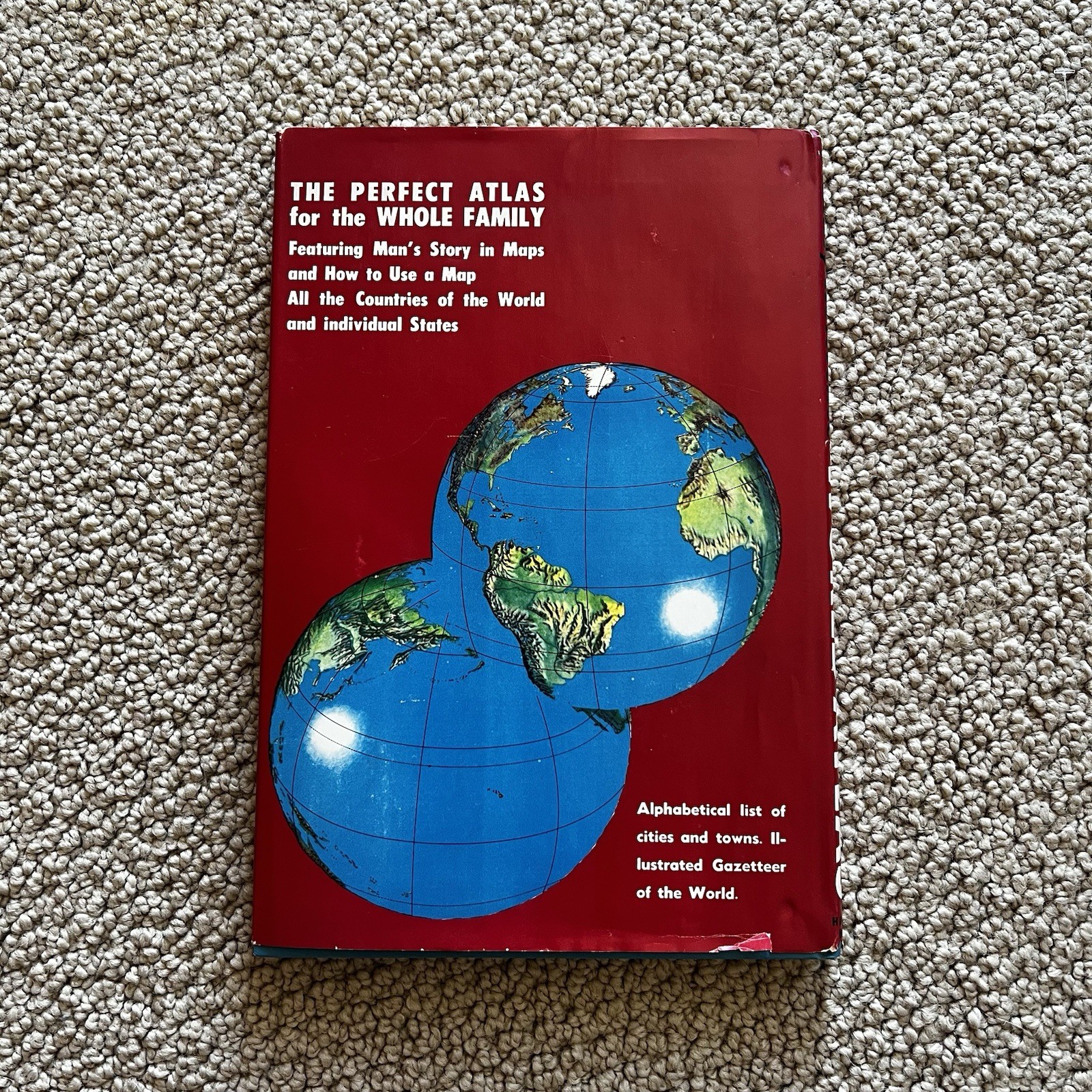Vintage 1959 Hammond’s Family Reference World Atlas Book New Revised Edition