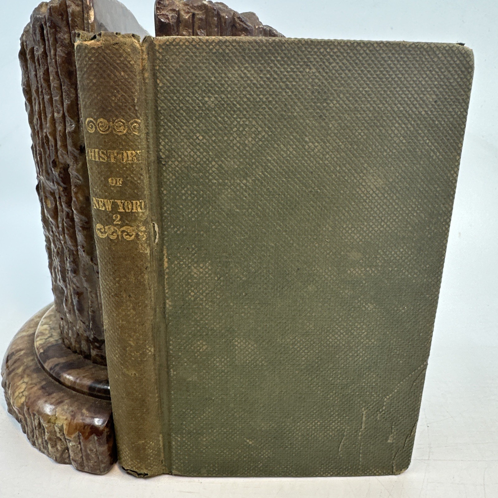 1837 History of New York for Schools Vol II William Dunlap Antique NY Book (O39)