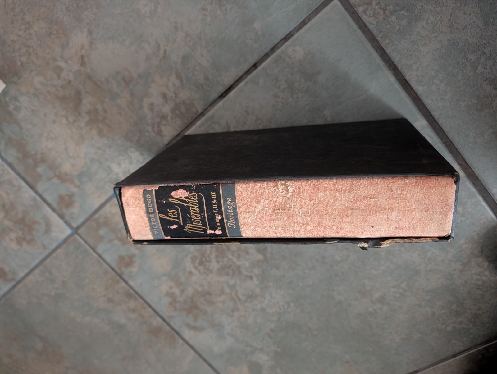 LES MISERABLES VOL I-III BOOK 1 by Victor Hugo (1938, Spec Ed., HC-Slipcase) G