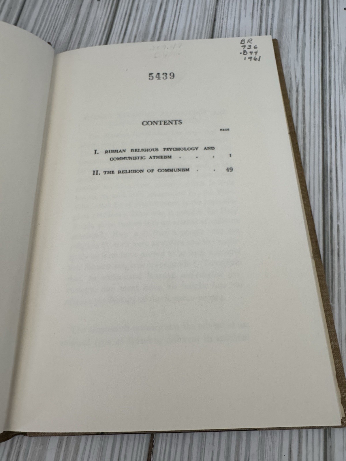 Russian Religious Psychology Communism 1961 HC Michigan Press