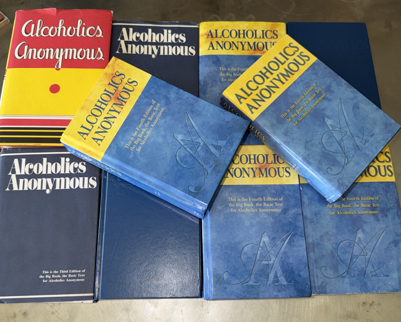 Alcoholics Anonymous – Lot Of 10 – Fourth And 3rd Edition Hardcover
