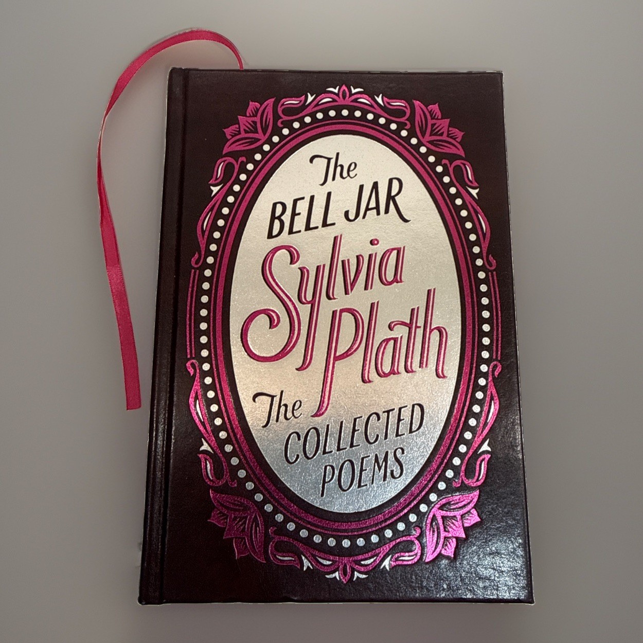 The Bell Jar – Sylvia Plath – The Collected Poems HC/Leather/Gilt – First Print