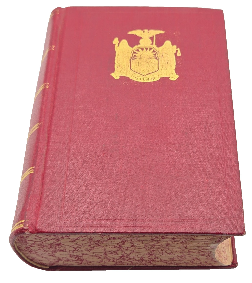 1925 New York State Legislature Manual Hardcover NY Senate Assembly Maps
