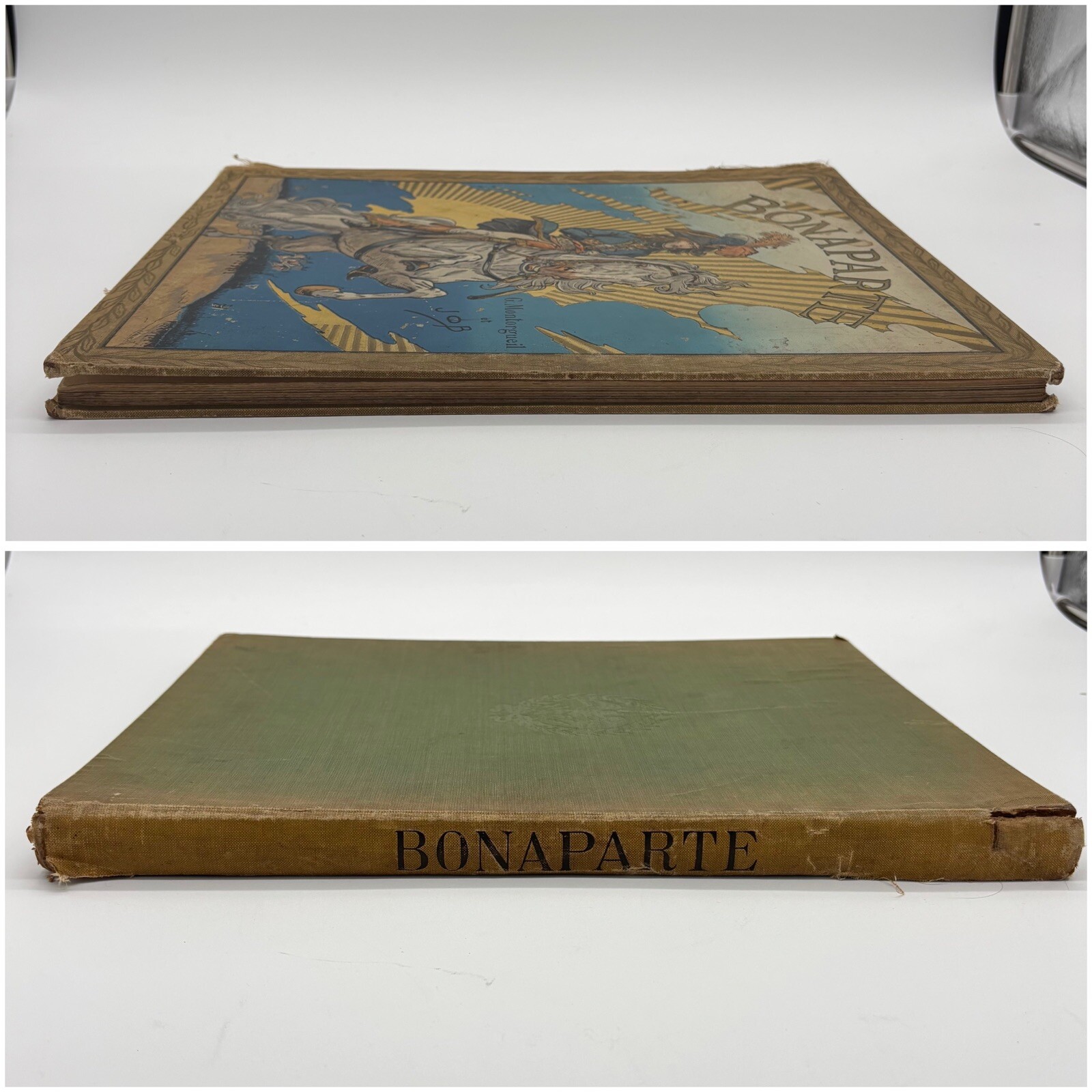 Bonaparte by Georges Montorgueil Antique Decorated Cloth Paris France Book 1910