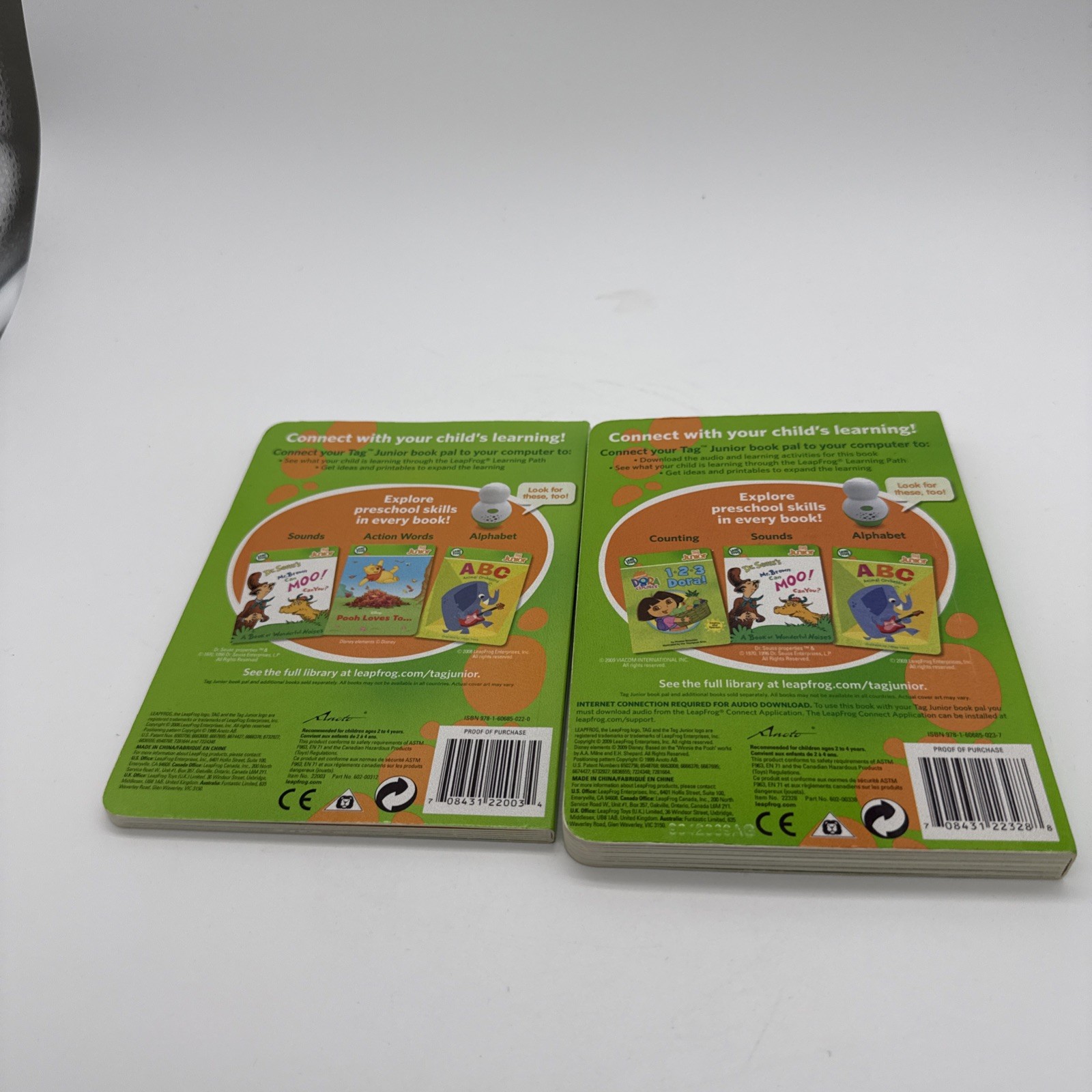2 Leap Frog Tag Junior Board Books – Pooh Loves/If I Were