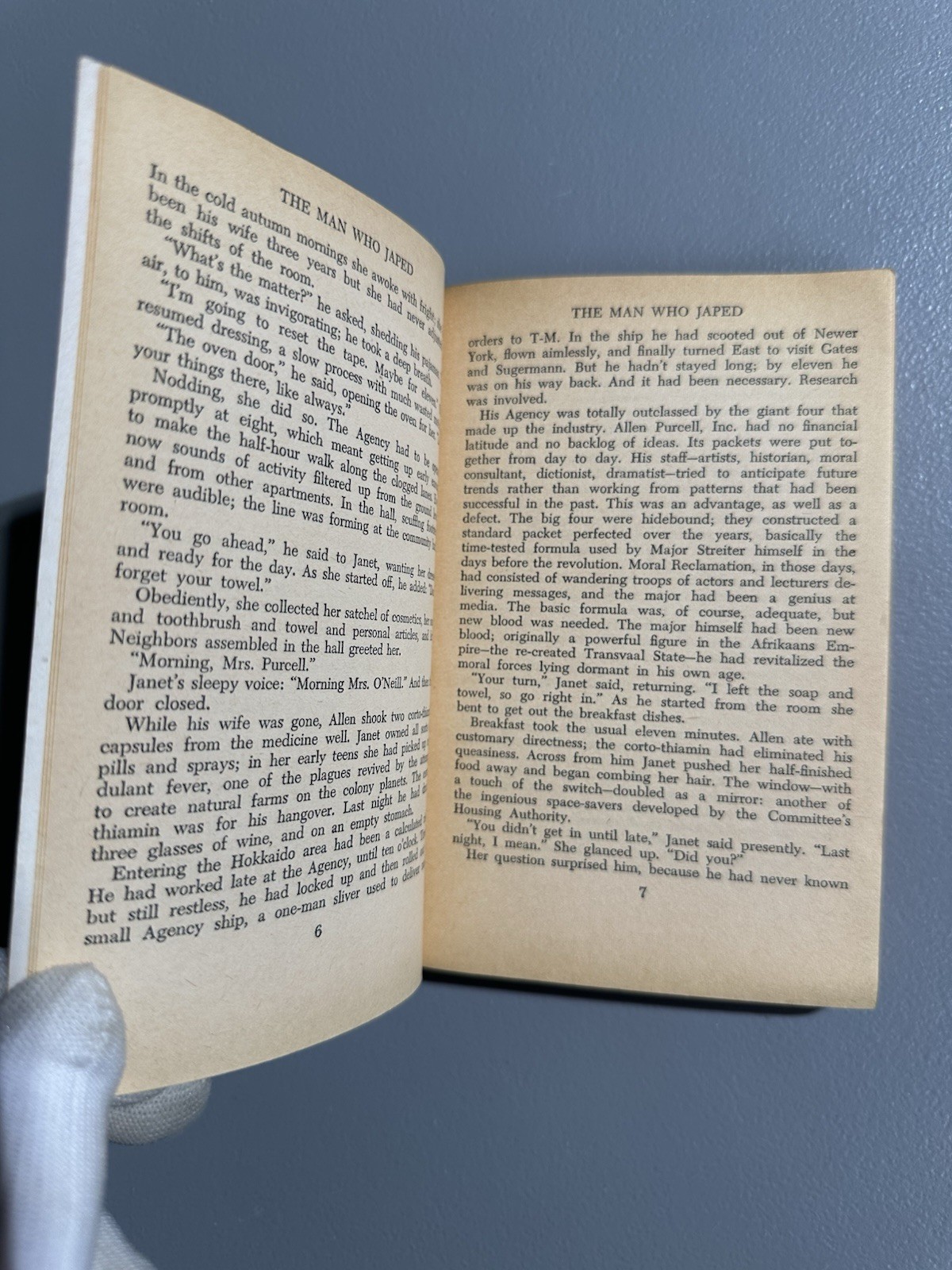 The Man Who Japed, Philip K. Dick, 1956, 1st Paperback Ed., 1st Print, 5.5