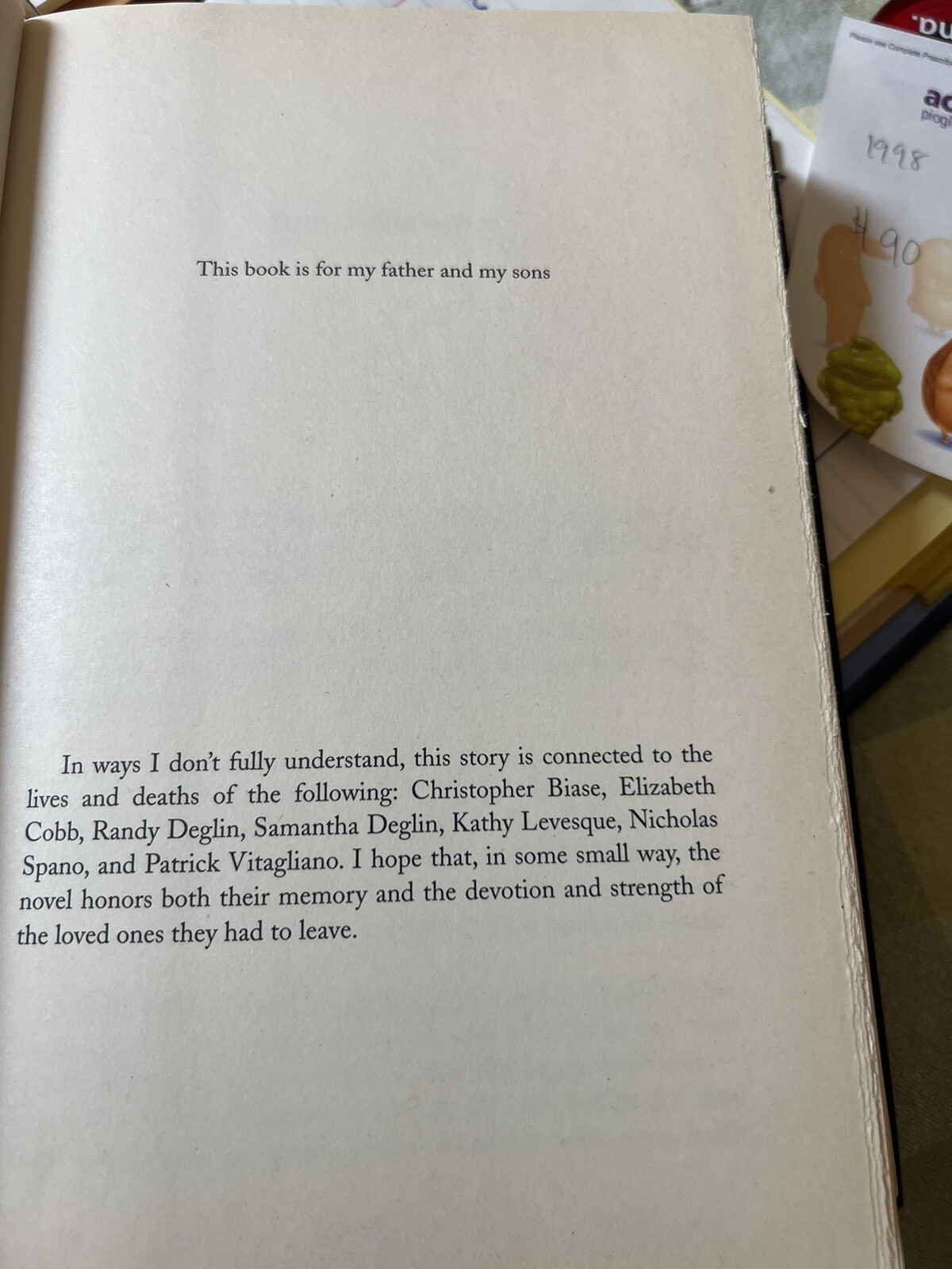 Wally Lamb’s ‘I Know This Much is True’ Fine First Edition- Basis for HBO Series