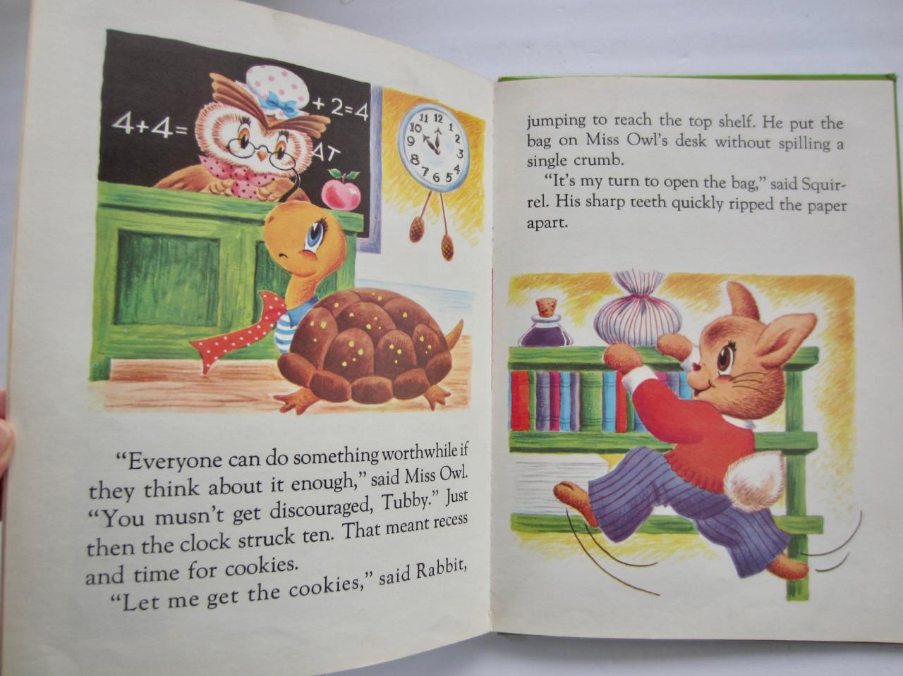 TUBBY TURTLE ~ Rand McNally Giant Book ~ Helen Adler Vintage Children’s HB