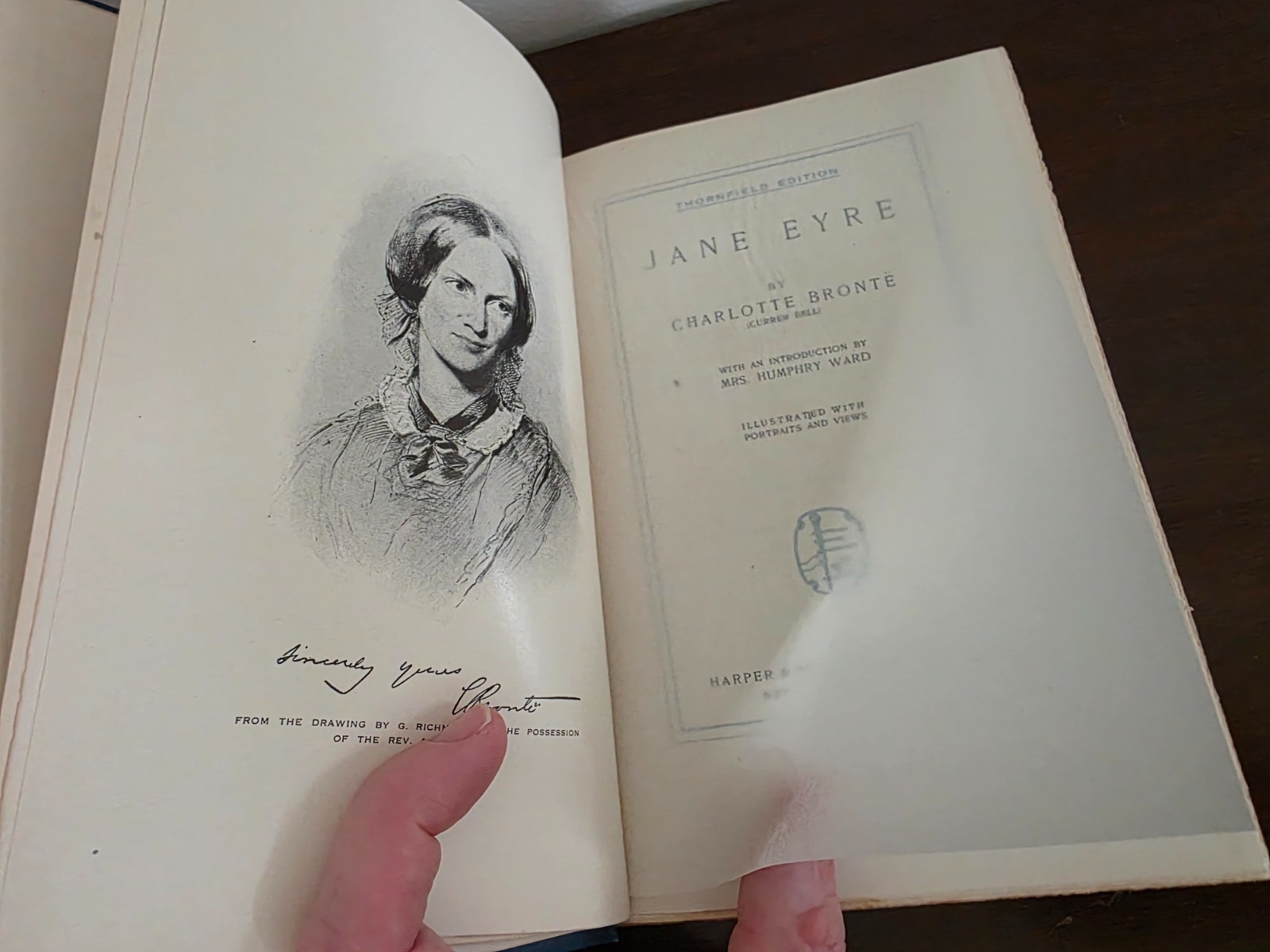 1899 Brontë 7 Volume Set Thornfield Edition Harper Illustrated Antique Gilt