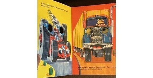 Cars & Trucks Board Book Googly Eyes Kathy O’Hehir 1985 Children’s Book