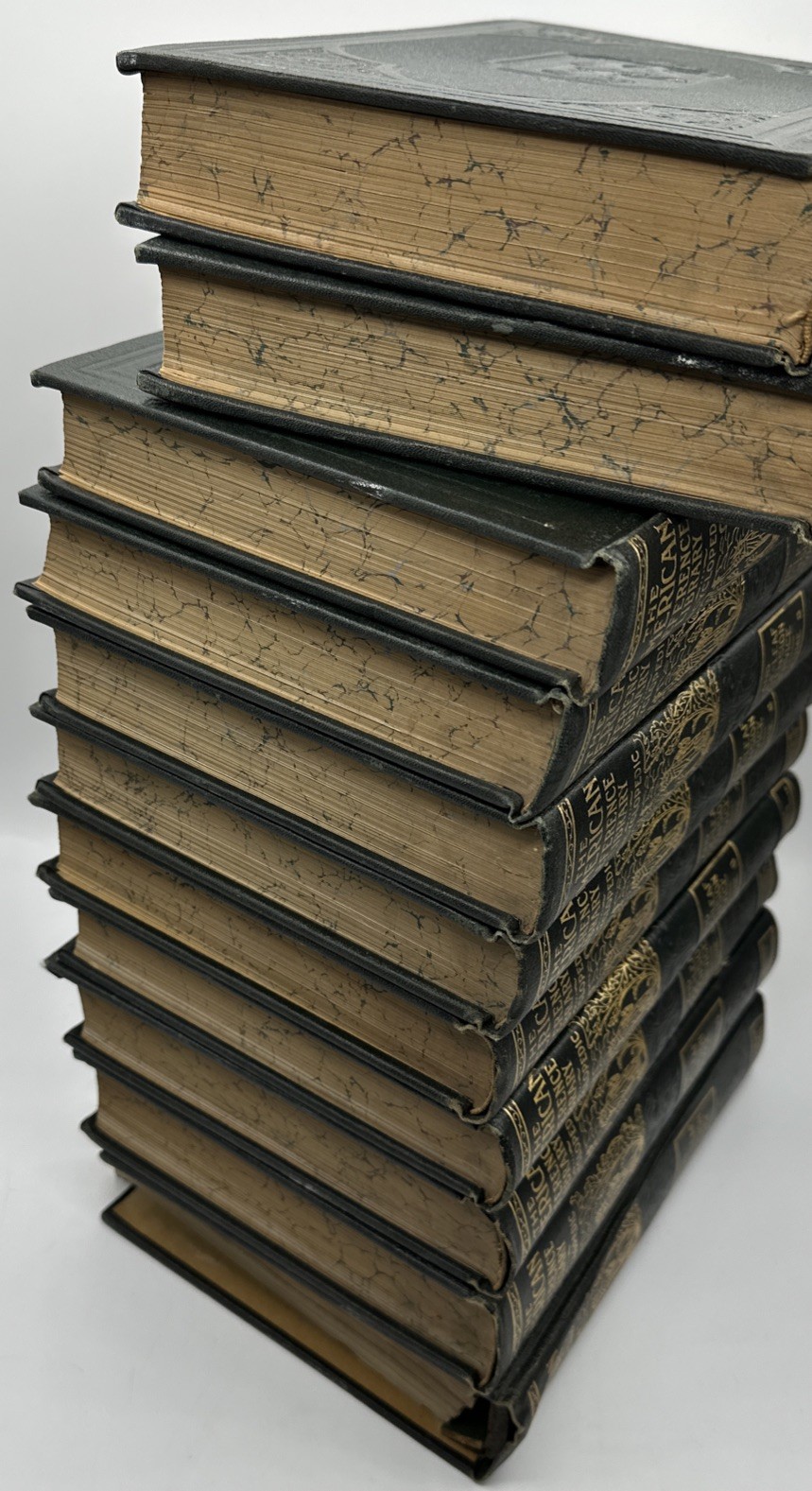 Vtg American Reference Library Encyclopedic Set 1-10 Loose Leaf Extension 11