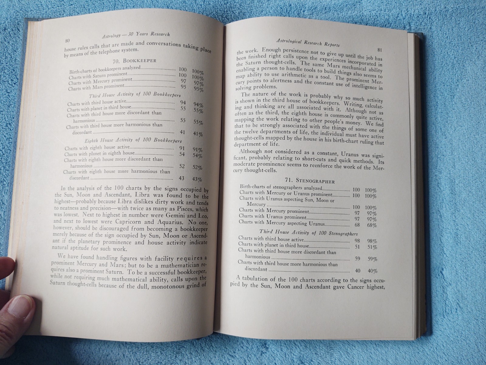 Doris Chase Doane ASTROLOGY 30 Years Research 1956 1st HC Church of Light VG