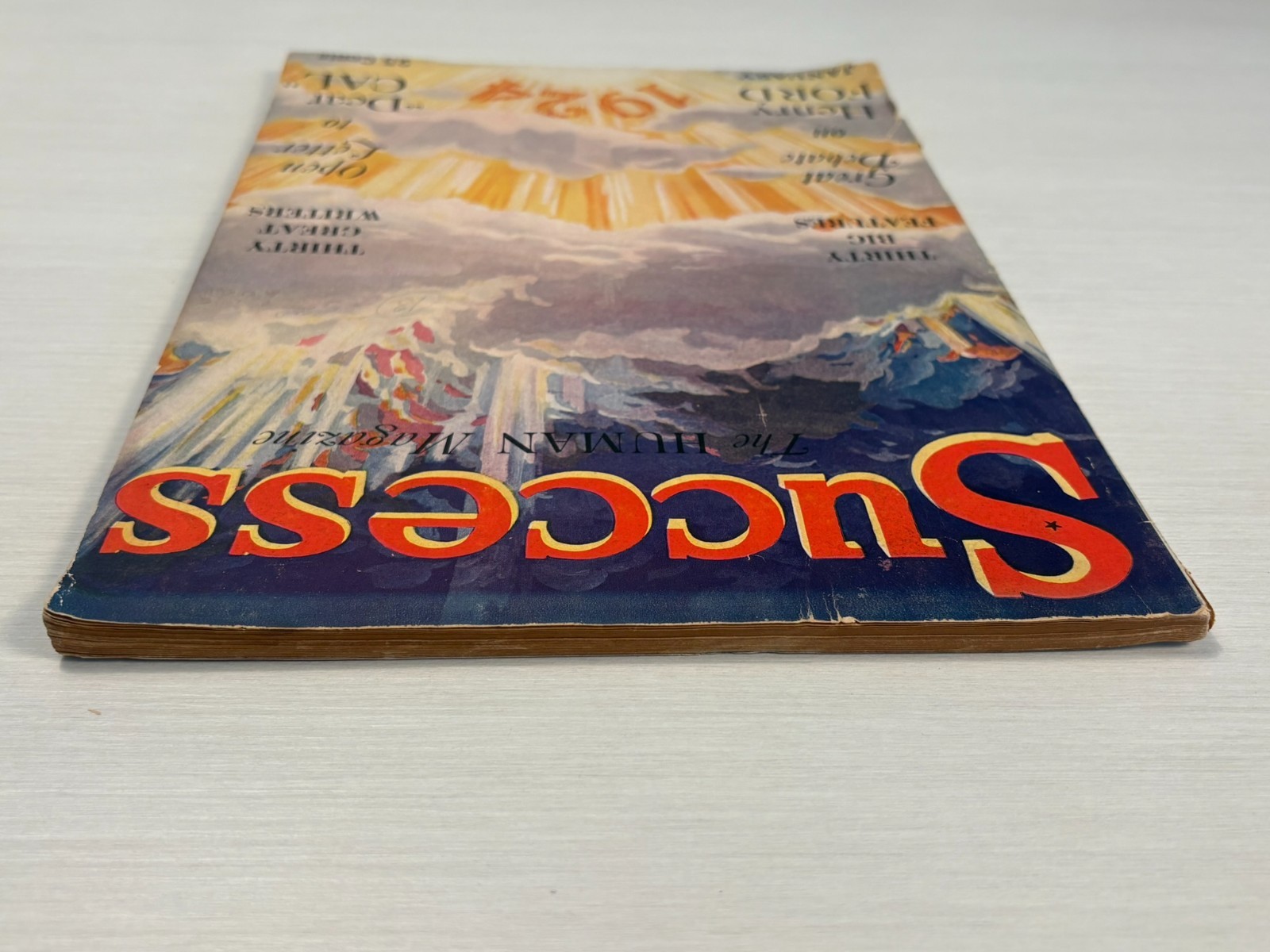 SUCCESS Magazine January 1924 Orison Swett Marden Final Year Haanel Master Key