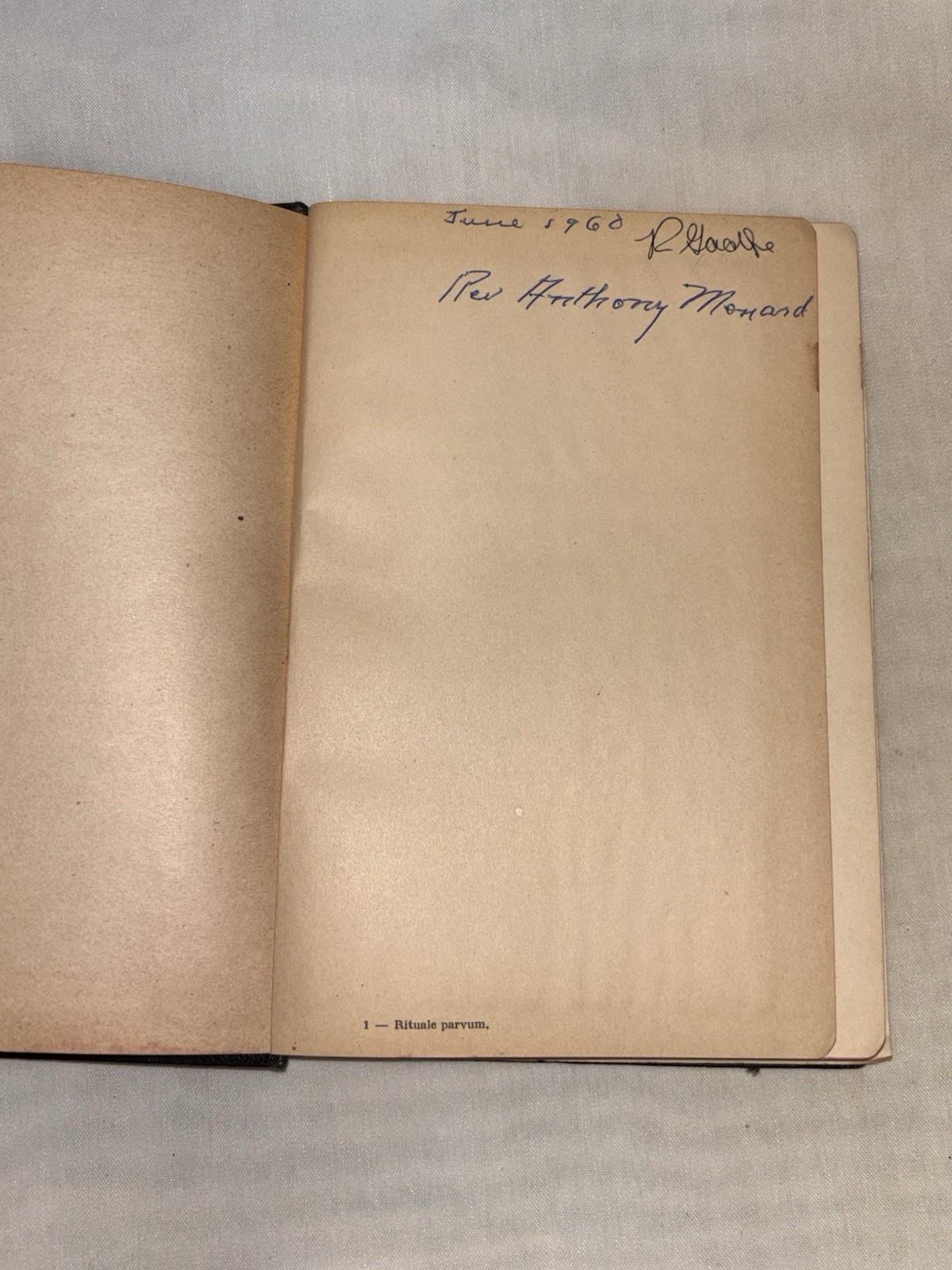 1956 Rituale Parvum Ad Usum Dioecesium Gallicae Linguae Catholic Ritual Book