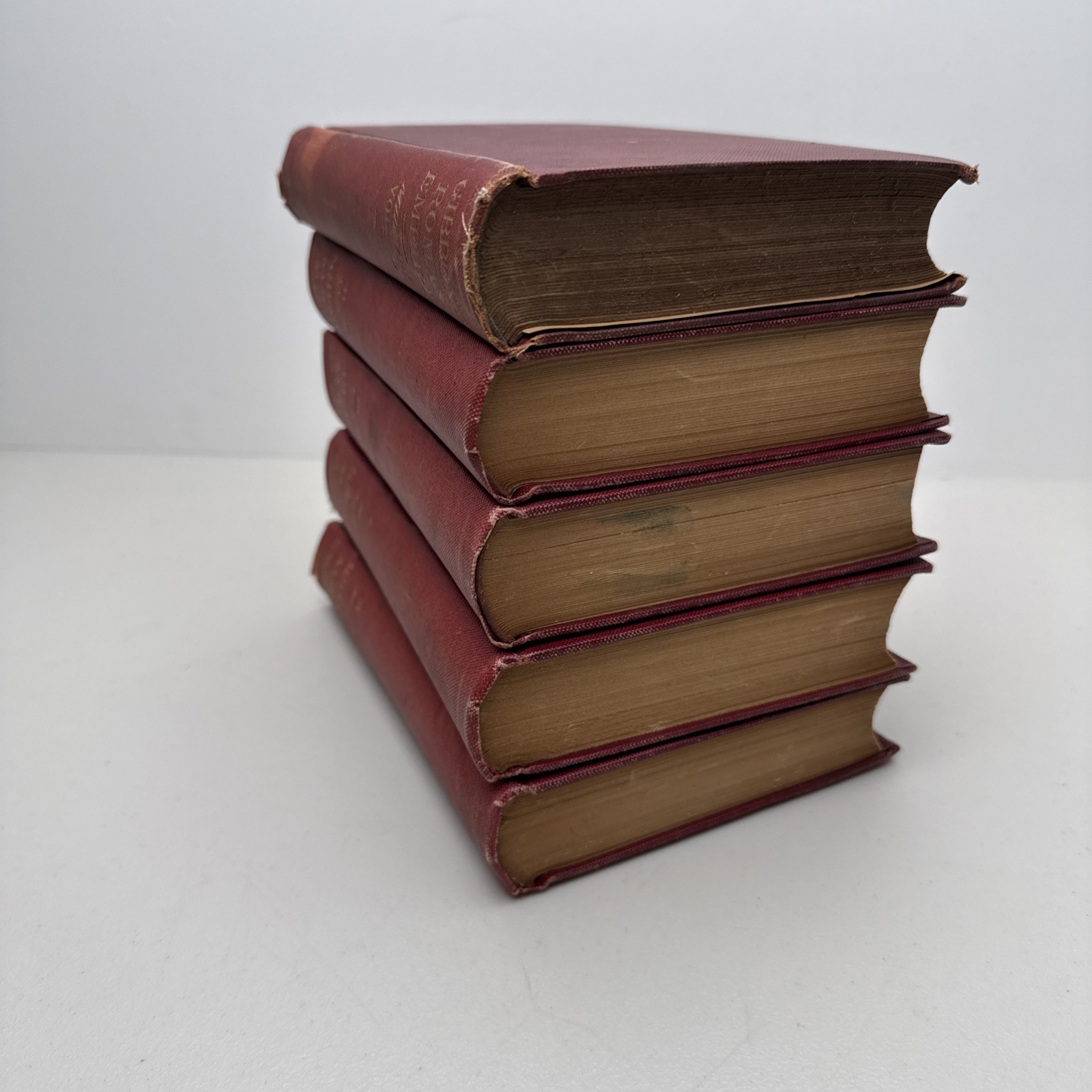 Complete Set 1-5 Gibbon’s Decline & Fall of the Roman Empire Porter & Coates