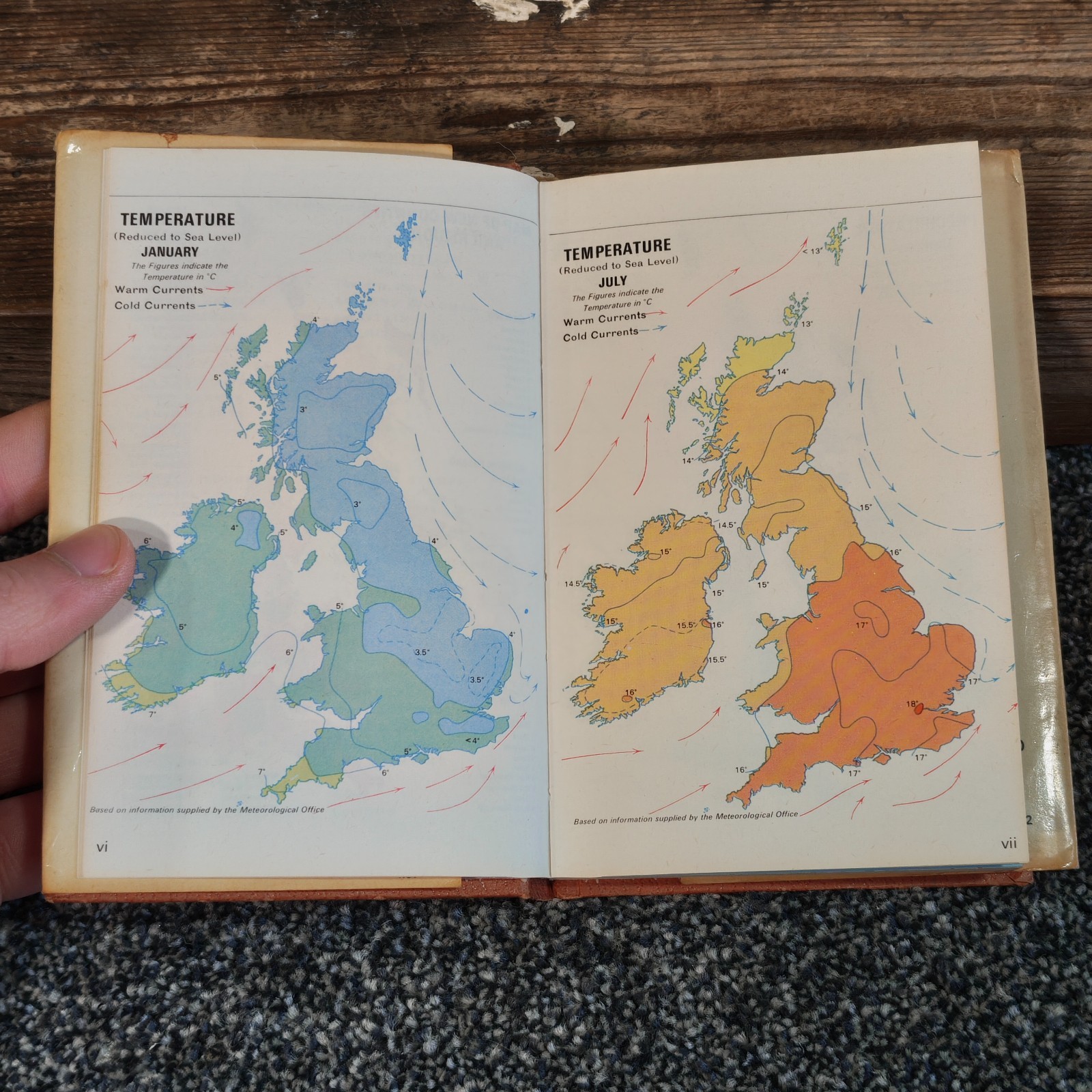 Observer’s Tourist Atlas of Great Britain & Ireland 1976 1st Ed Frederick Warne