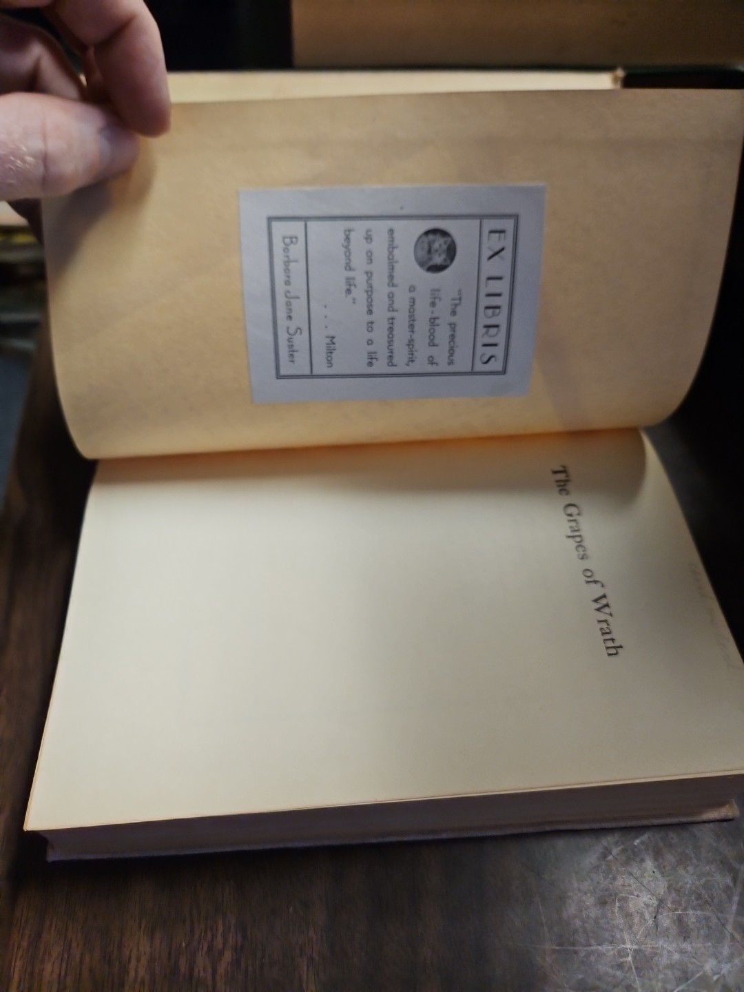The Grapes of Wrath, John Steinbeck, The Viking Press, 12th Printing 1940