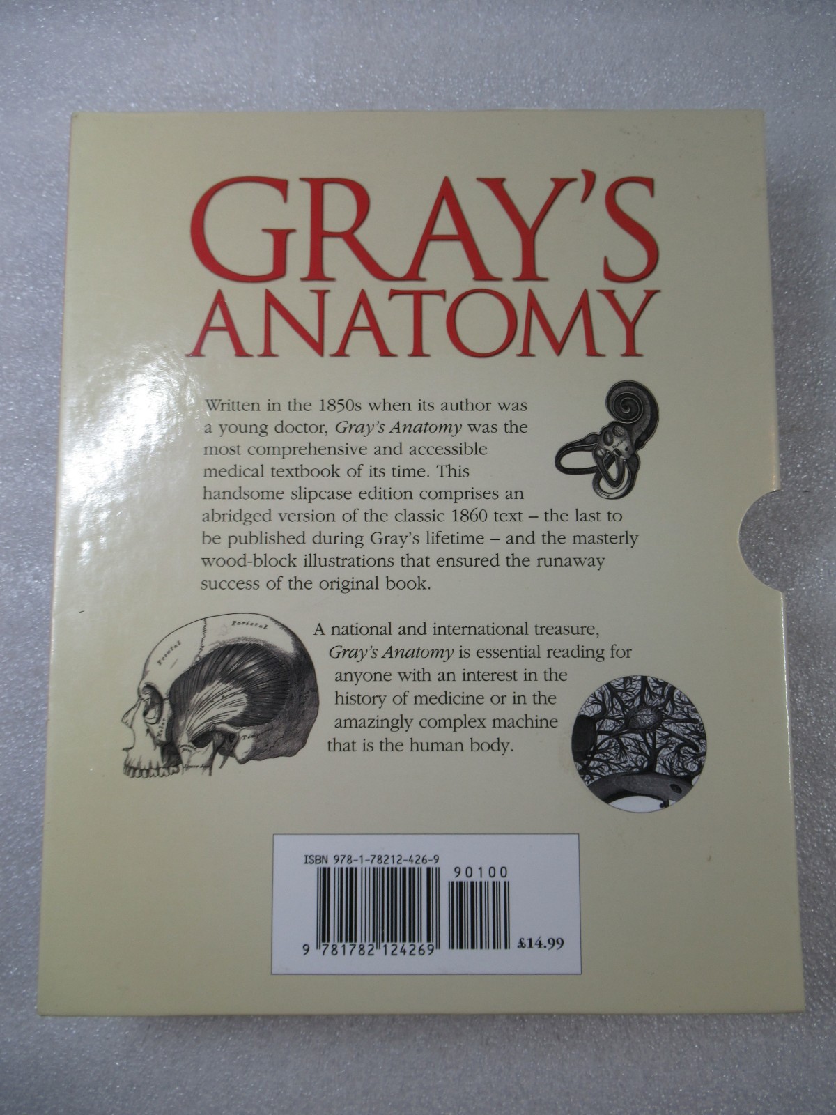 Gray’s Anatomy – Henry Carter Illustrated HB in Slipcase – Arcturus Edition 2014