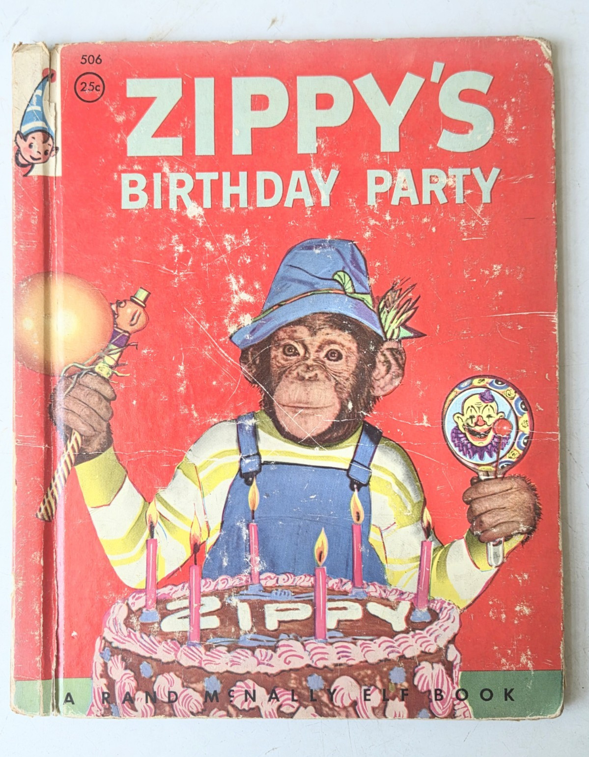 Rand McNally Zippy’s Birthday Party Hardcover Illustrated Personalized 1955