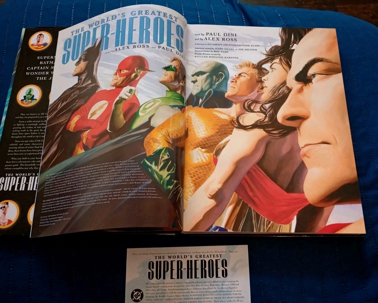DC Comics Justice League Hardcover Illustrated Book by Alex Ross & Paul Dini