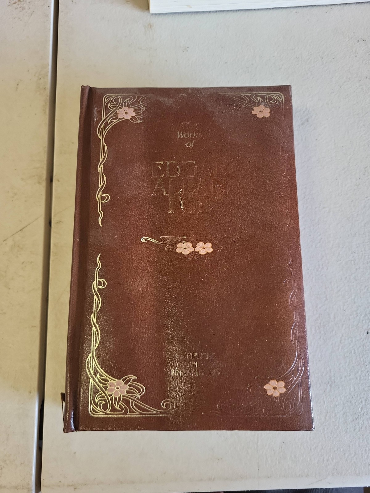 Edgar Allan Poe Works 1985 Bonded Leather Edition Book Collectible Literature