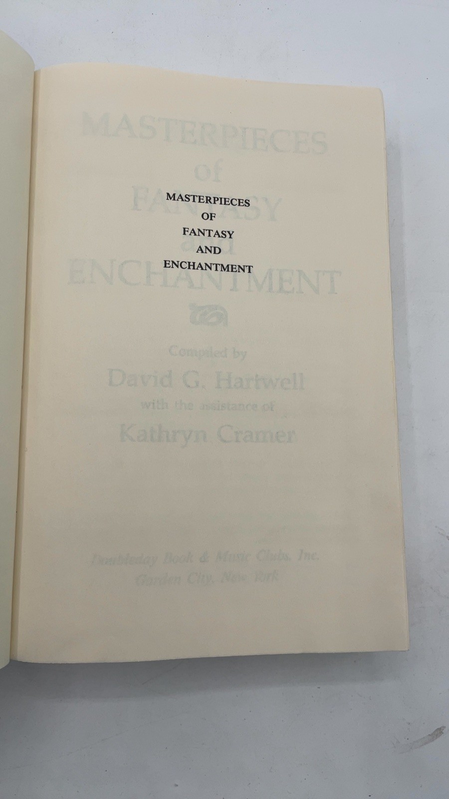 Masterpieces of Fantasy and Enchantment David G. Hartwell Hardcover 1988