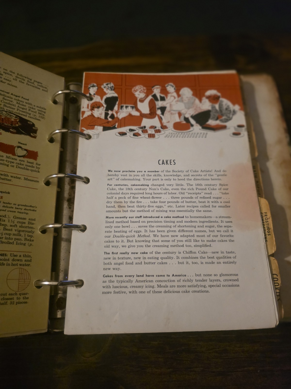 Vintage 1956 Betty Crocker’s Picture Cook Book Revised Enlarged 5 Ring Binder
