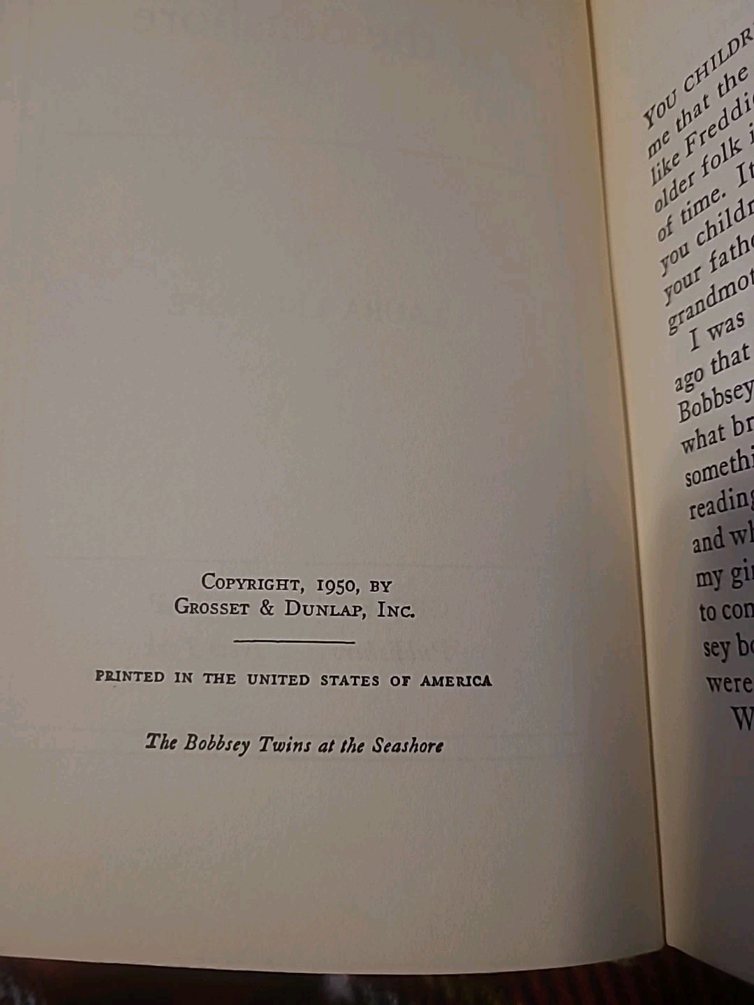 Two Books The Bobbsey Twins