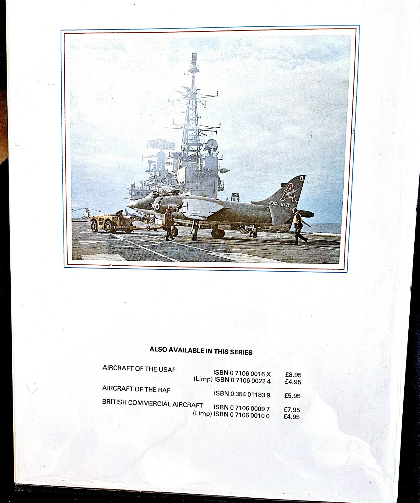 Aircraft of the Royal Navy By Paul Ellis, Janes Information Group, 1982 HCDJ