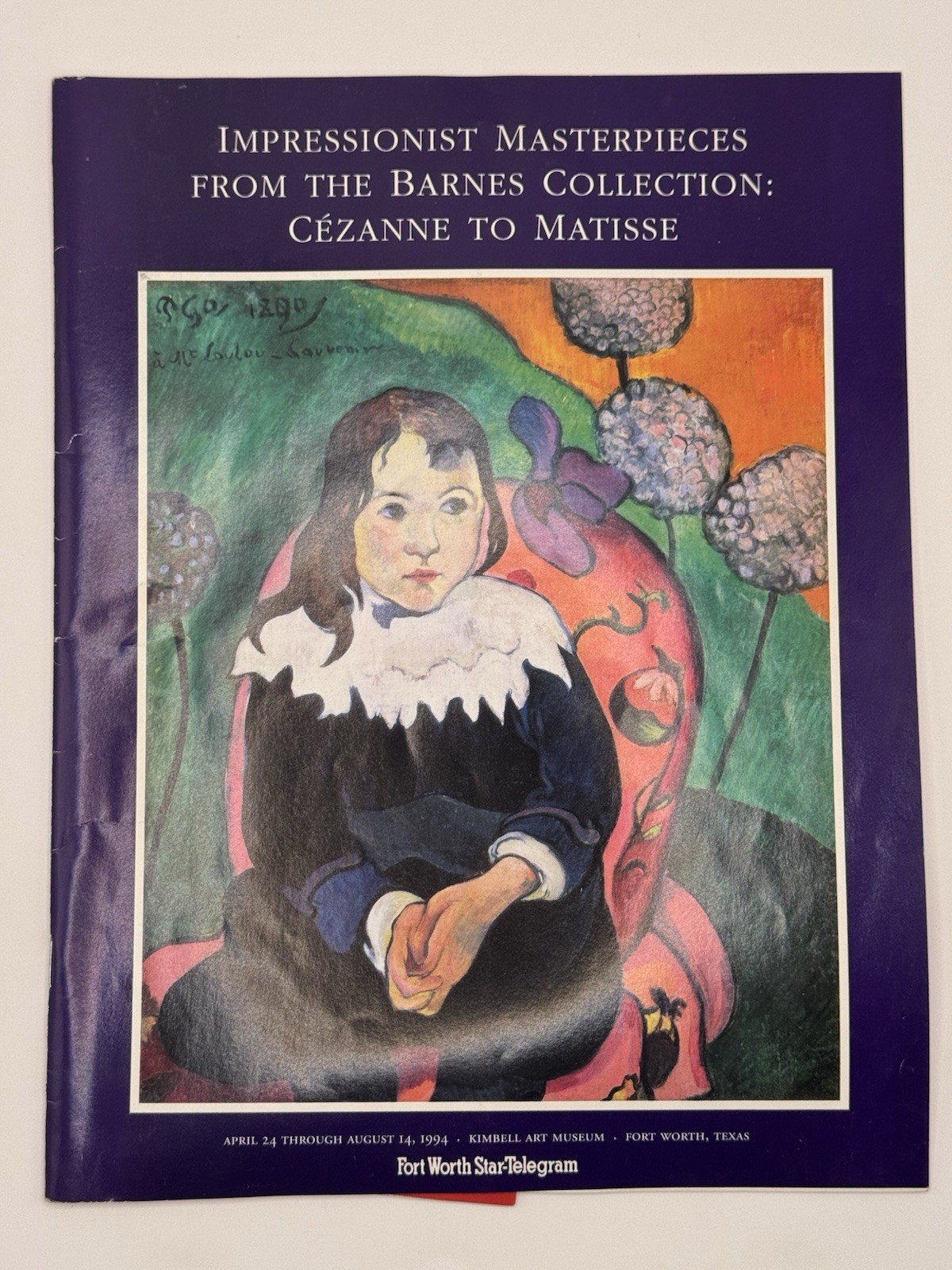 Impressionist Masterpieces Barnes Collection Cezanne Matisse Kimbell 1994