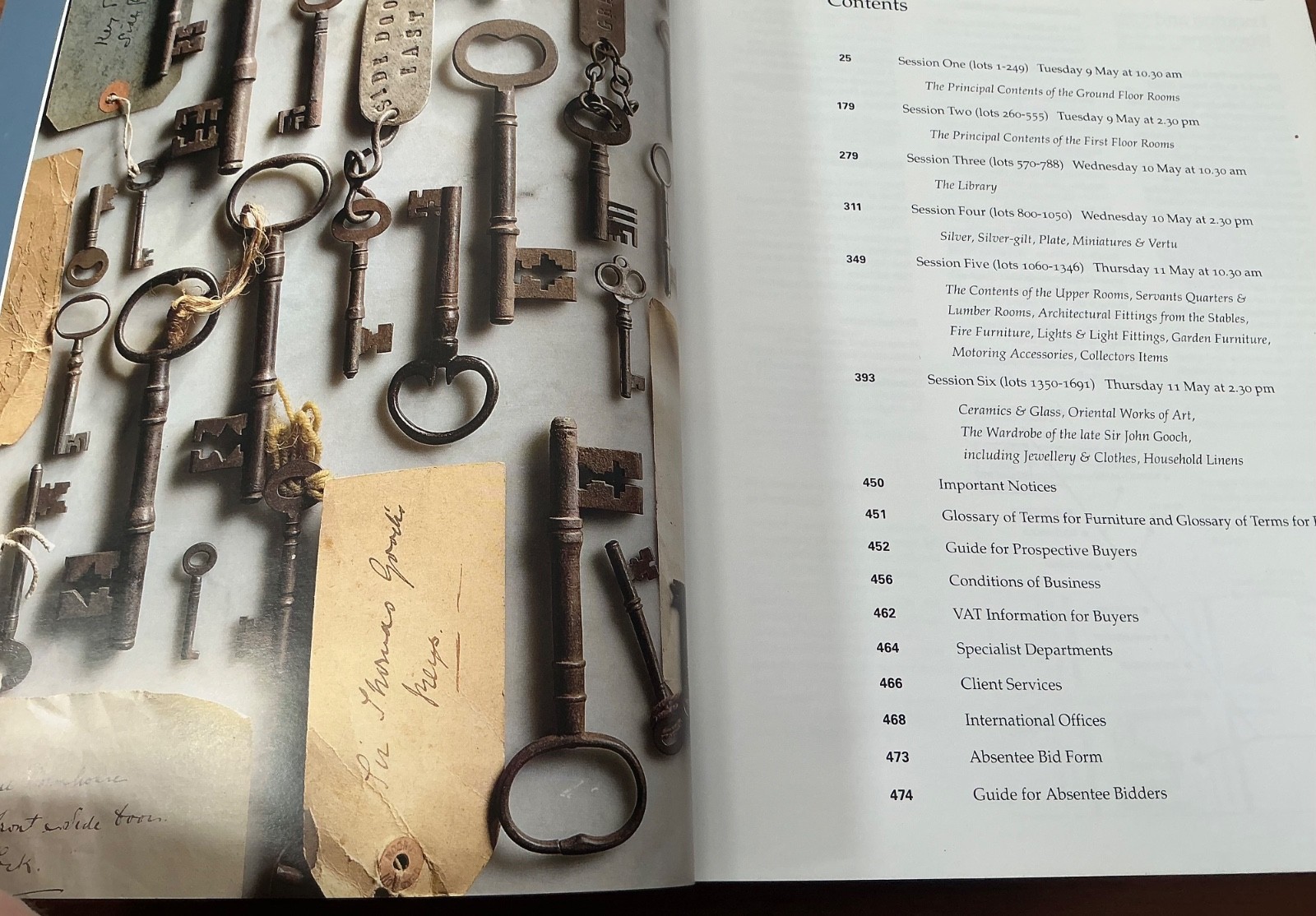 Benacre Hall Suffolk Sotheby’s Country House Auction Catalogue & Price List 2000