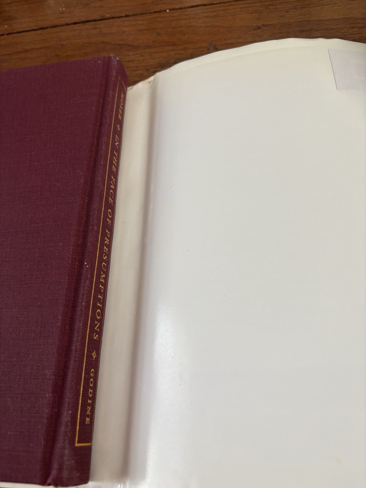 In Face of Presumptions: Essays by Barry Moser RARE SIGNED! VG+/VG+. 1st.