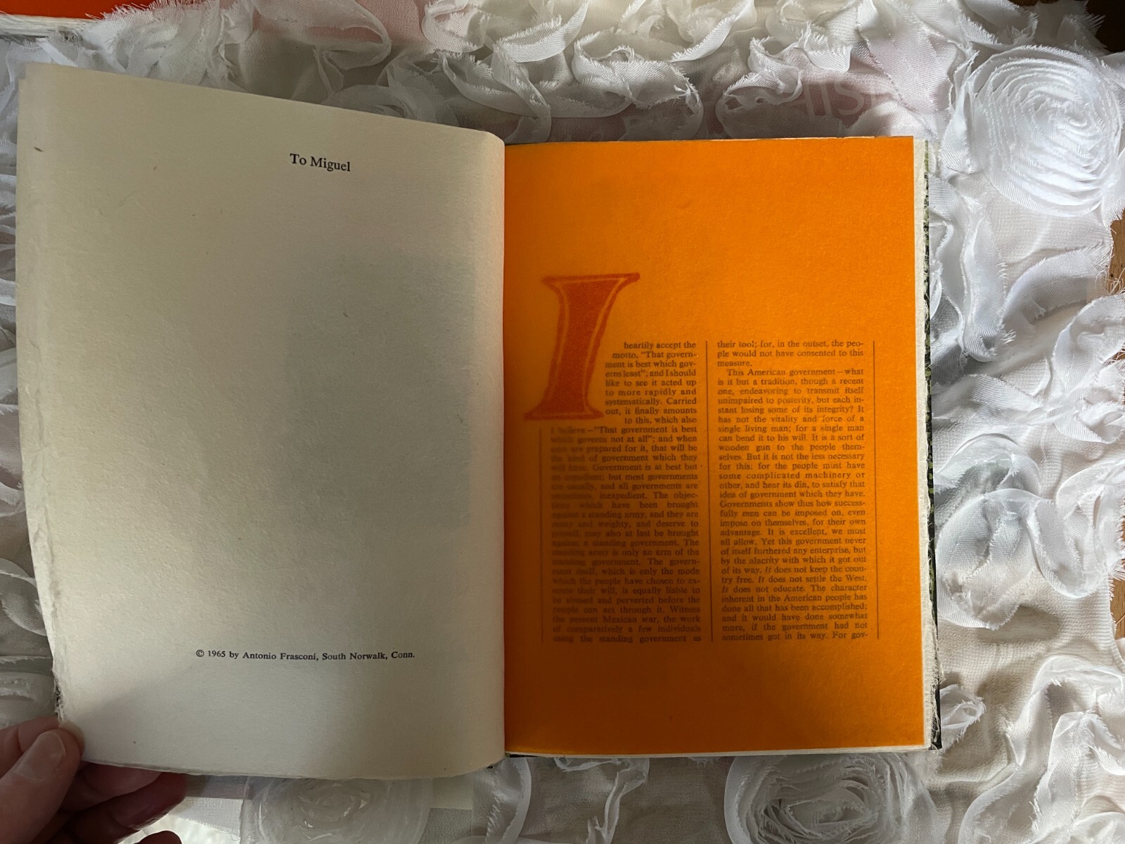 Antonio Frasconi “A Vision of Thoreau” SIGNED LIMITED EDITION Spiral Press 1965