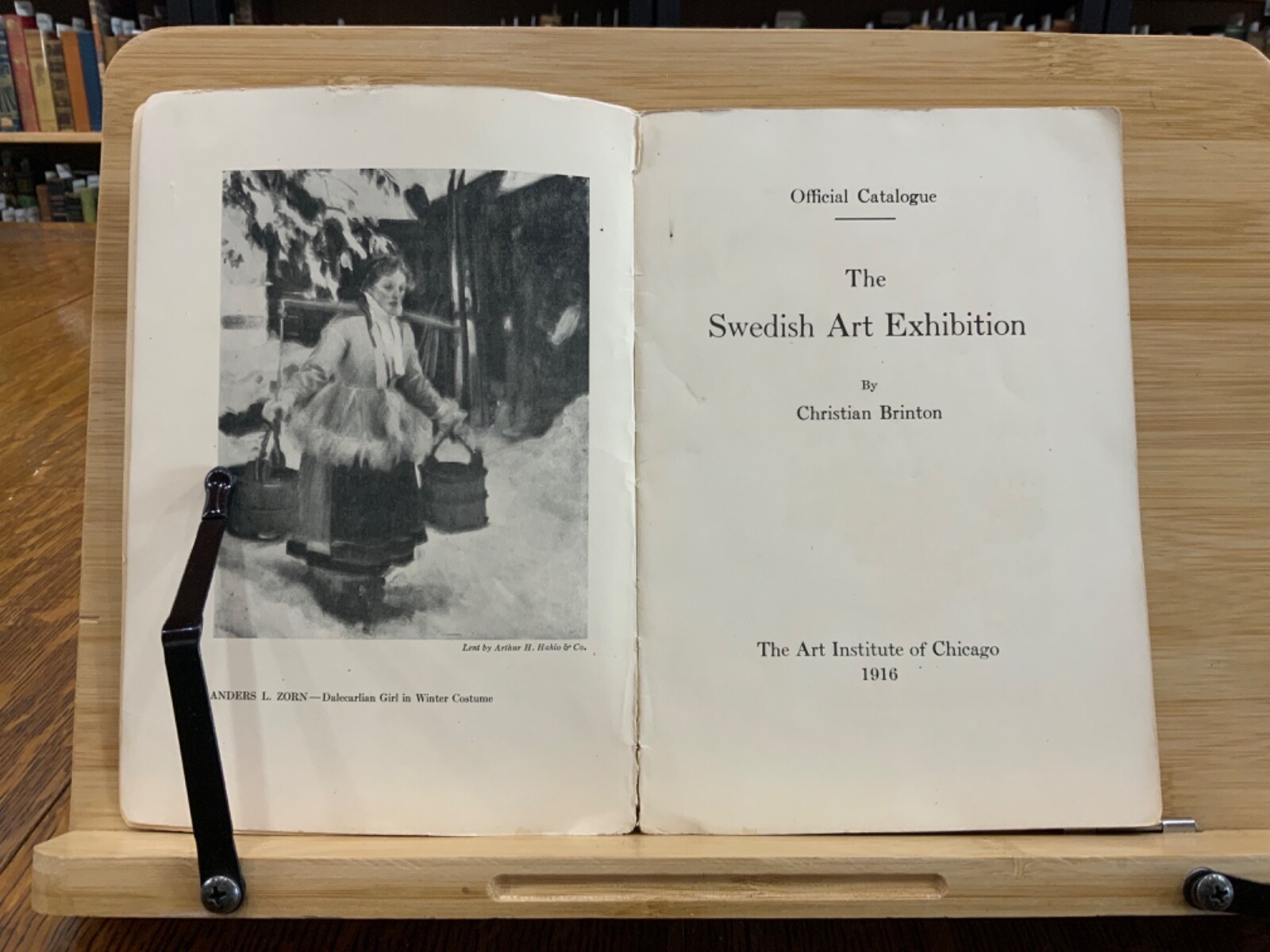 1916 Official Catalogue: Swedish Art Exhibition by Christian Brinton, Chicago