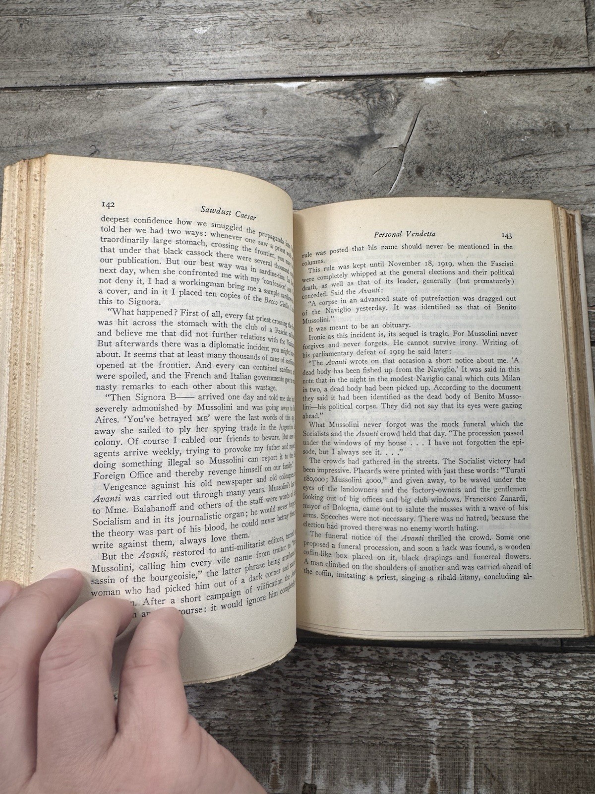 1935 Vintage Political History Book “Sawdust Caesar” Seldes, Dust Jacket