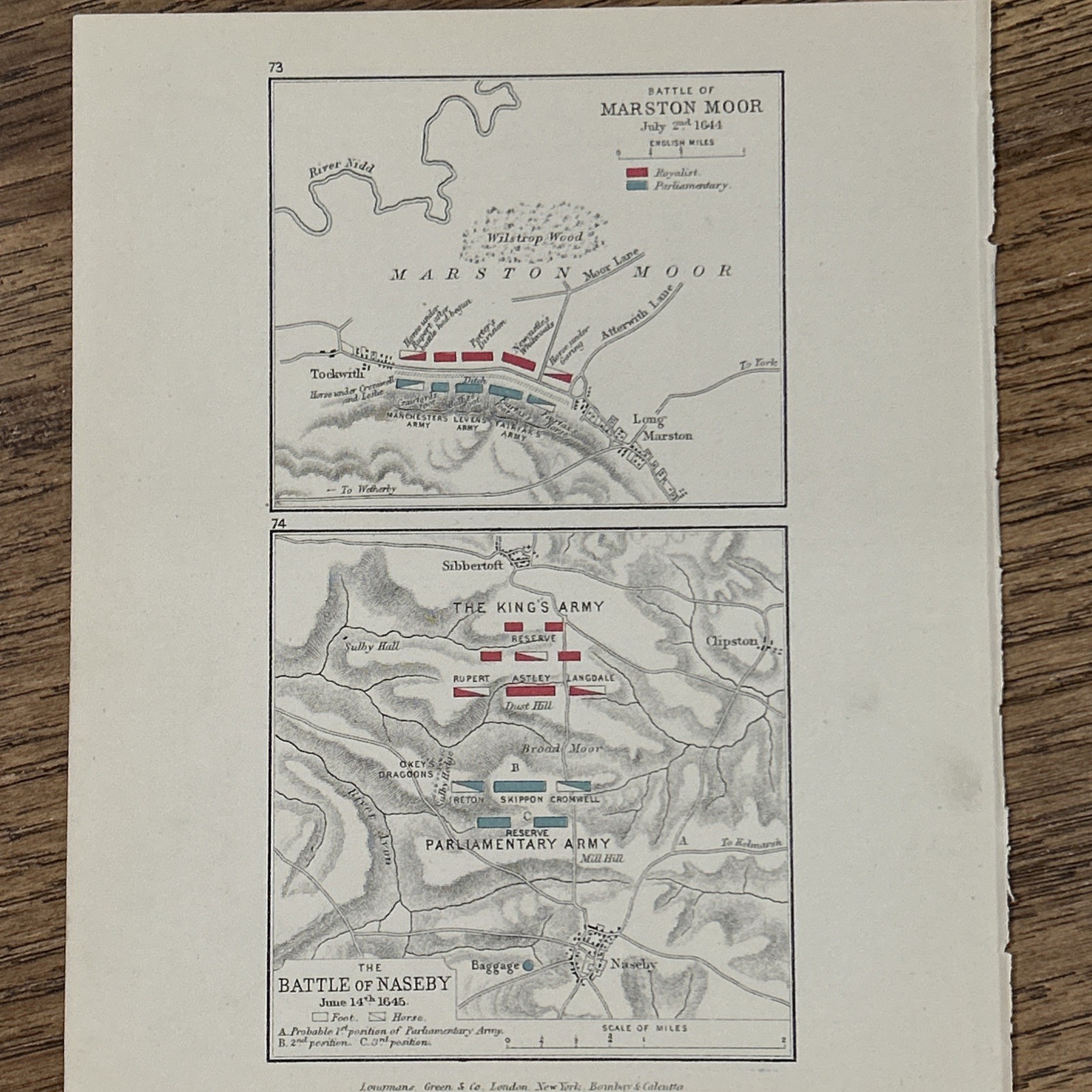 Lot Of 16 Antique Battle Maps In English History (1914 Prints) 8.5”x6.5” Each