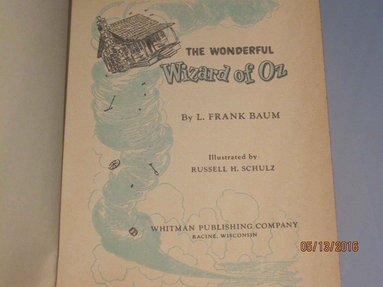 The Wonderful Wizard Of Oz Whitman Publications 1957 hardback jk117