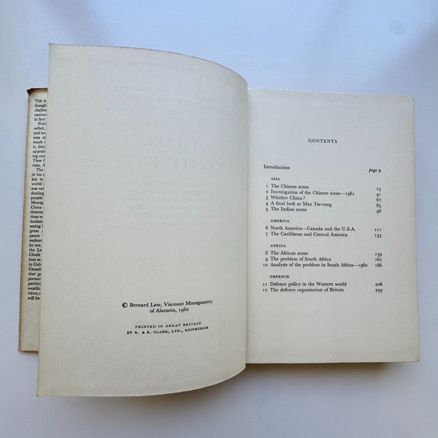 1962 Three Continents FM Montgomery SIGNED TWICE Sydney 1972 Berkelouw Books