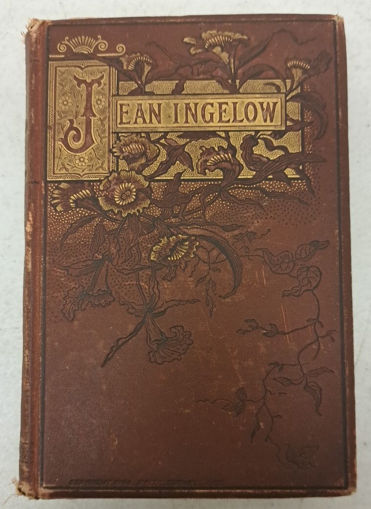 Beautiful Antique Book Gold Pages, 1863. Poetical Works Of Jean Ingelow #2.5.12l