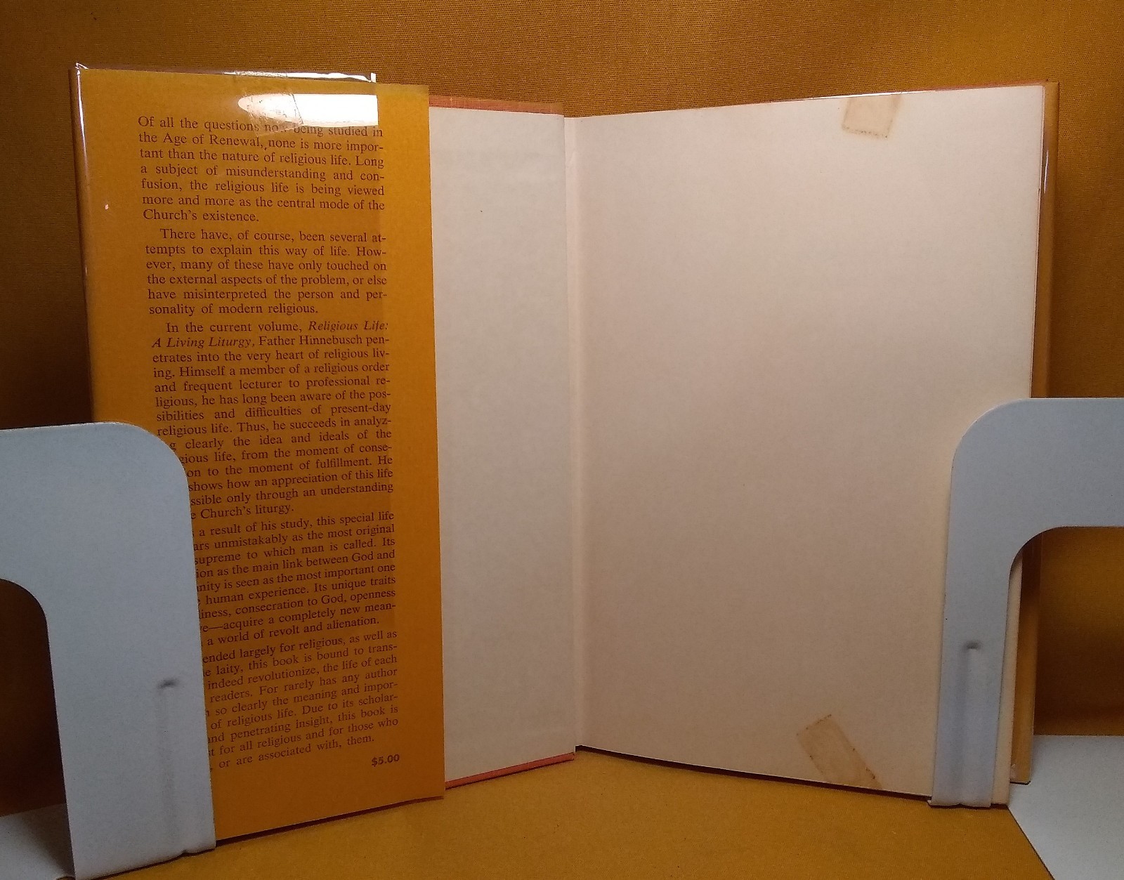 Religious Life A Living Liturgy Paul Hinnebusch 1965 HCDJ Prayer Sacrifice