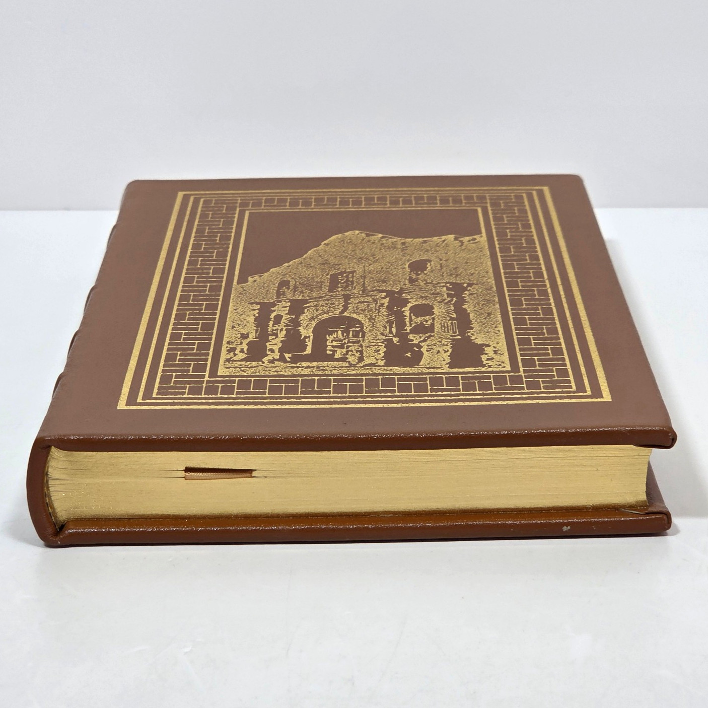 Easton Press A Time To Stand Lord Leather Alamo Texas Military History Notes