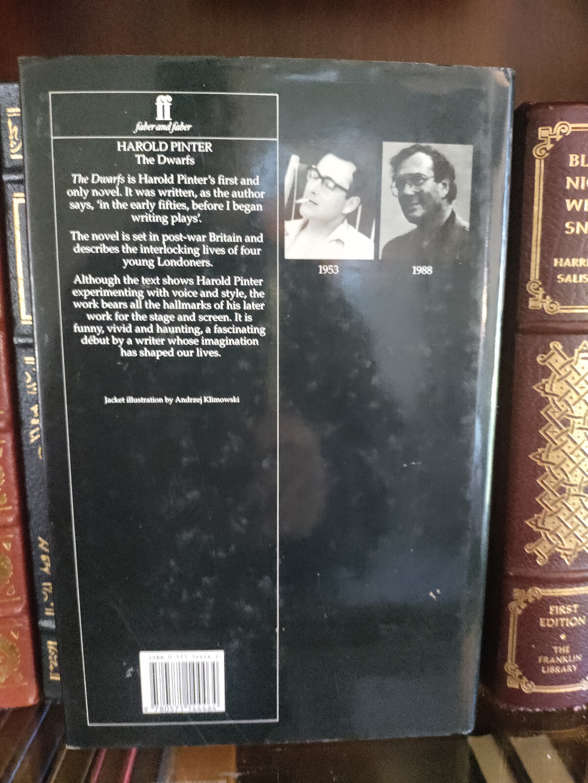 The Dwarfs_Harold PINTER_HCDJ_UK _1st Edition_Faber & Faber_1990_Very Good