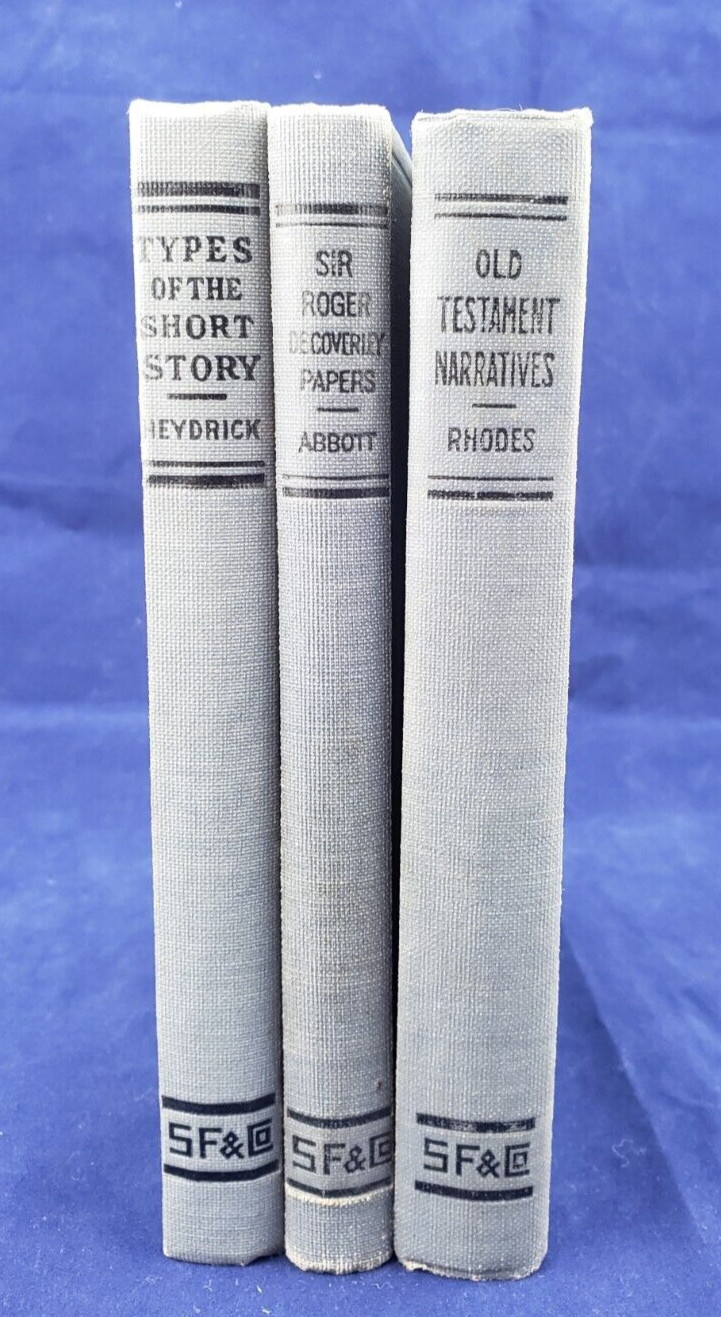 Lot OF 3 Lake Eng Classics OLD TESTAMENT NARRATIVES, SIR ROGER, SHORT STORY