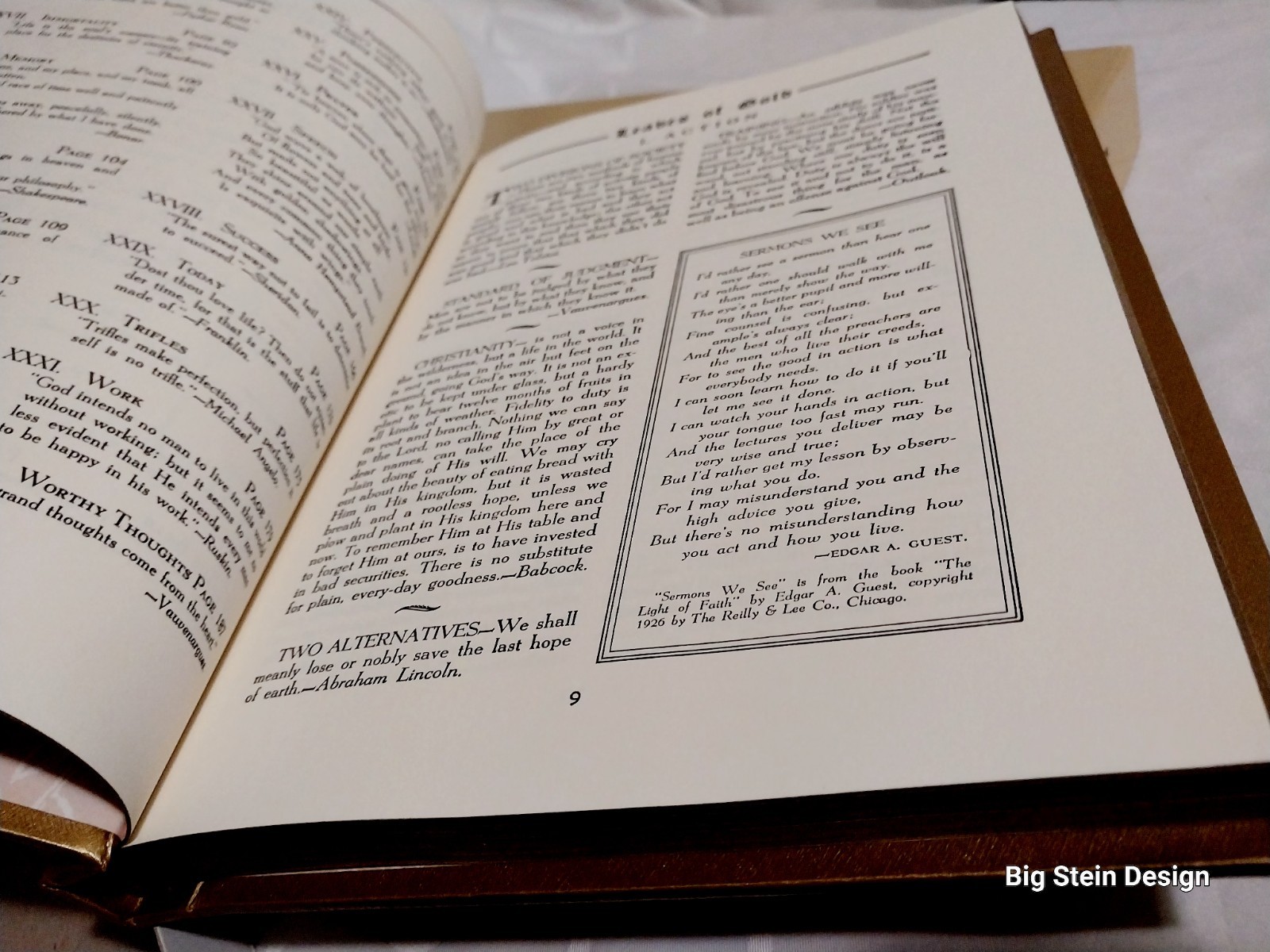 “Leaves Of Gold” Book Gold Edition In Box Beautiful 1948
