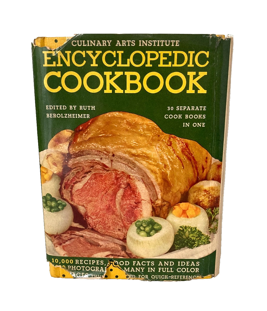 Vintage CULINARY ARTS INSTITUTE ENCYCLOPEDIC COOKBOOK 1950 w/Rare DustJacket VGC