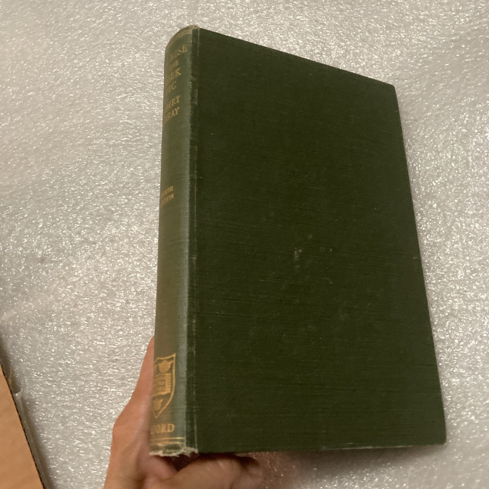 The Rise Of The Greek Epic by Gilbert Murray 4th Edition Hardcover 1934 UK