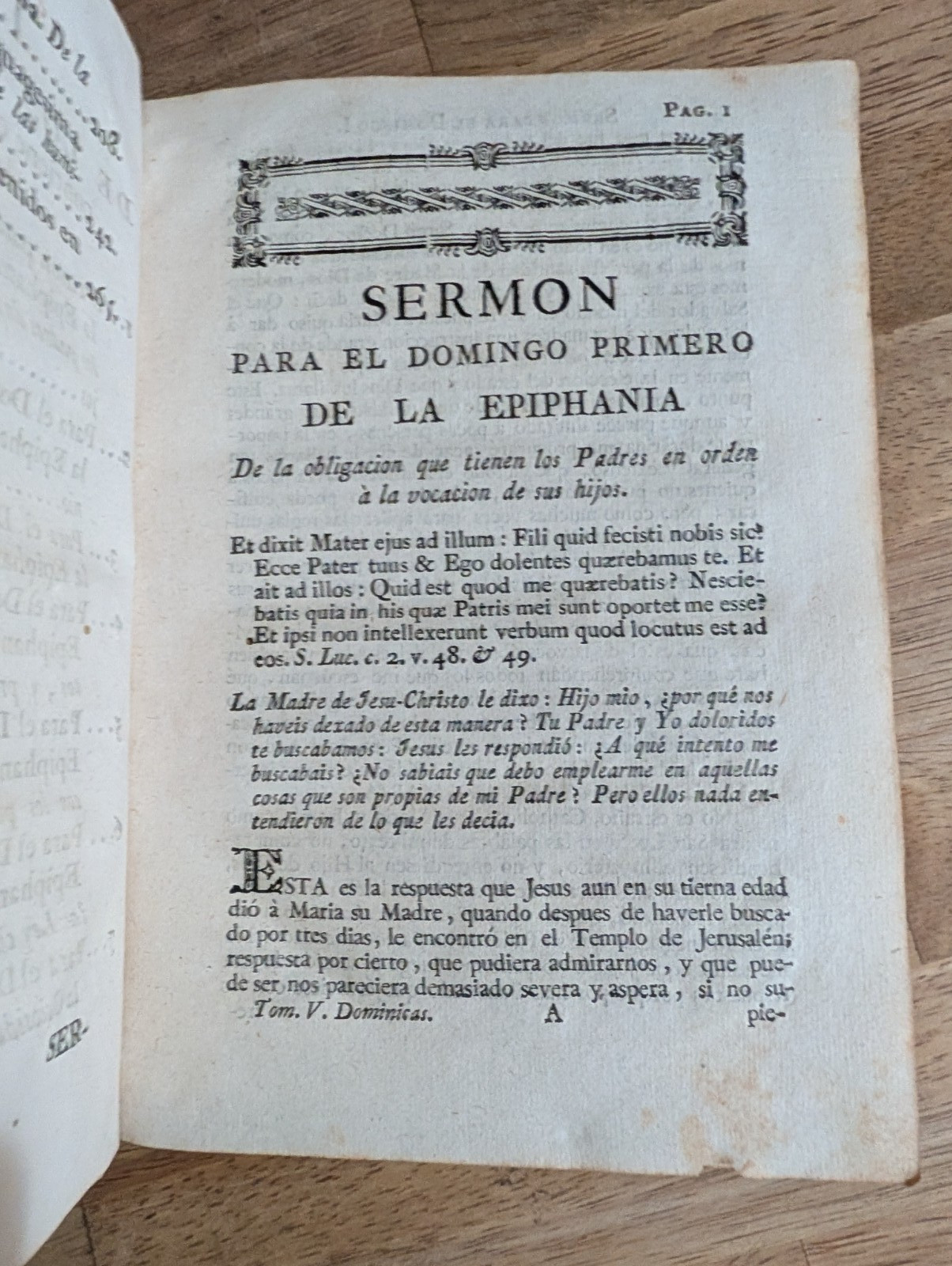 Antique Vellum Bound 1789 Theology Book of Sermons in Spanish Dominican Sisters