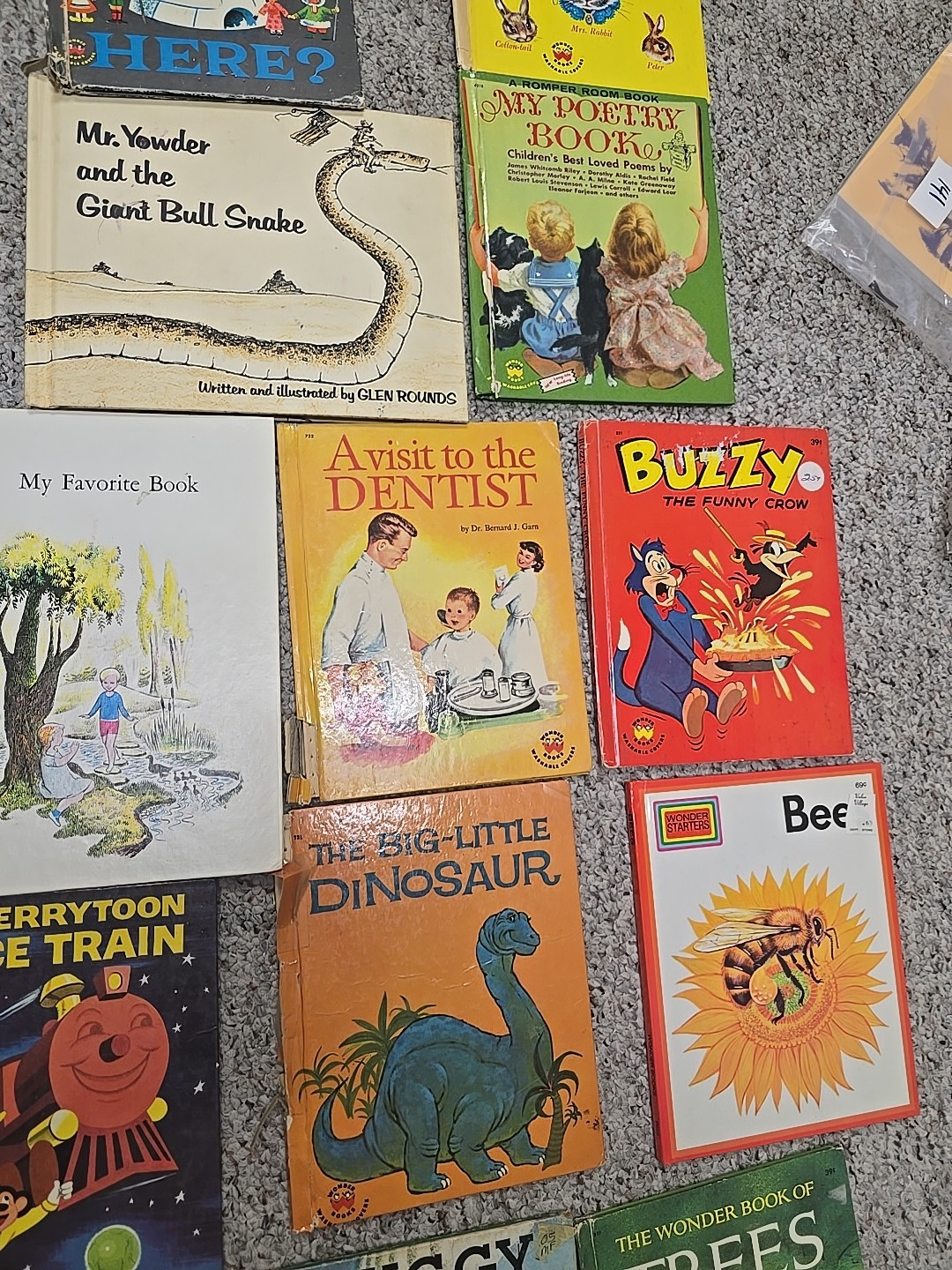 Lot of 18 Vintage Mixed Authors Read Along Hardcover Children’s Story Books