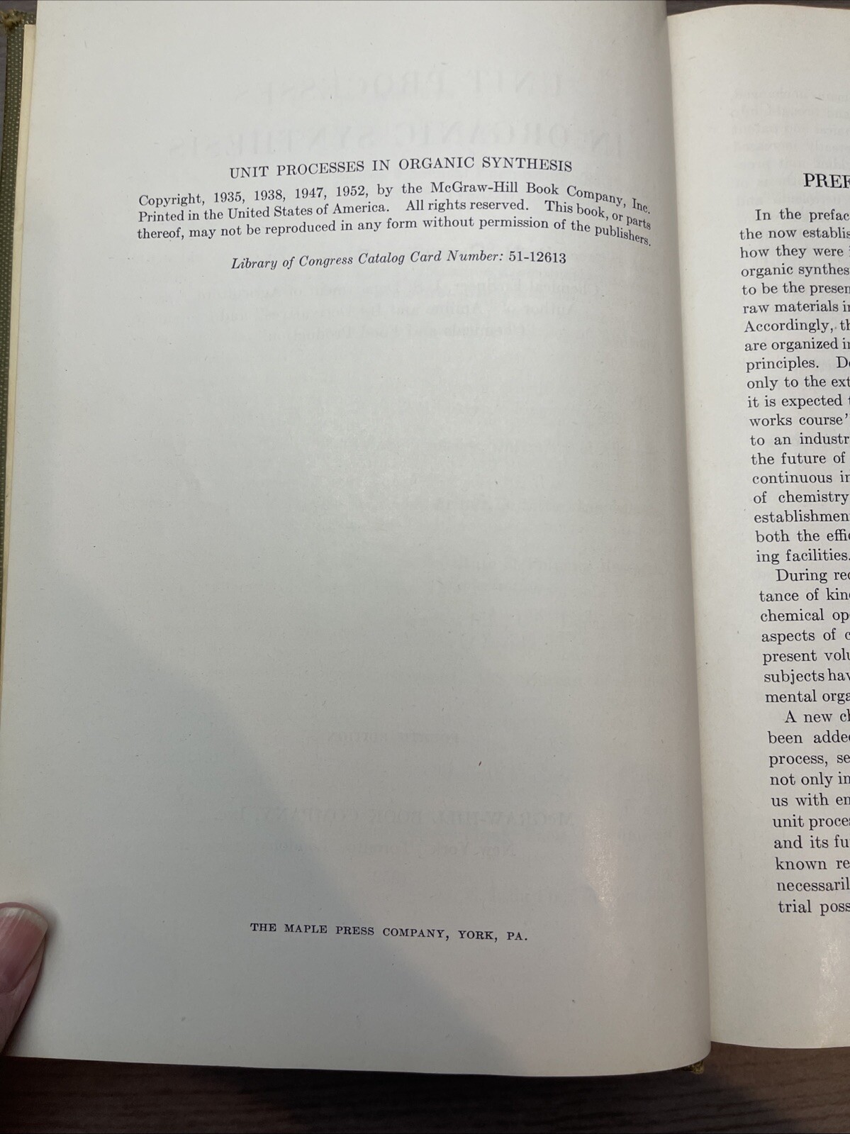 Unit Processes in Organic Synthesis, 4th ed., Groggins, 1952, McGraw-Hill