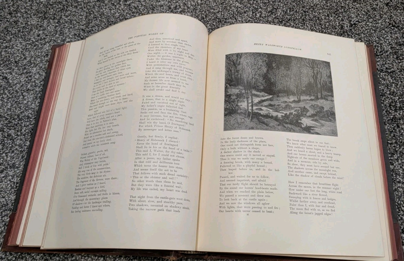 1880 The Poetical Works Of Henry Wadsworth Longfellow, Volume II, Illustrated